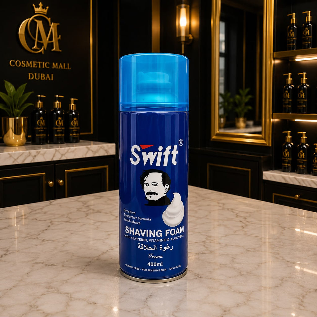Swift Shaving Foam – Sensitive Protective Formula with Glycerin, Vitamin E & Aloe Vera | 400ml
