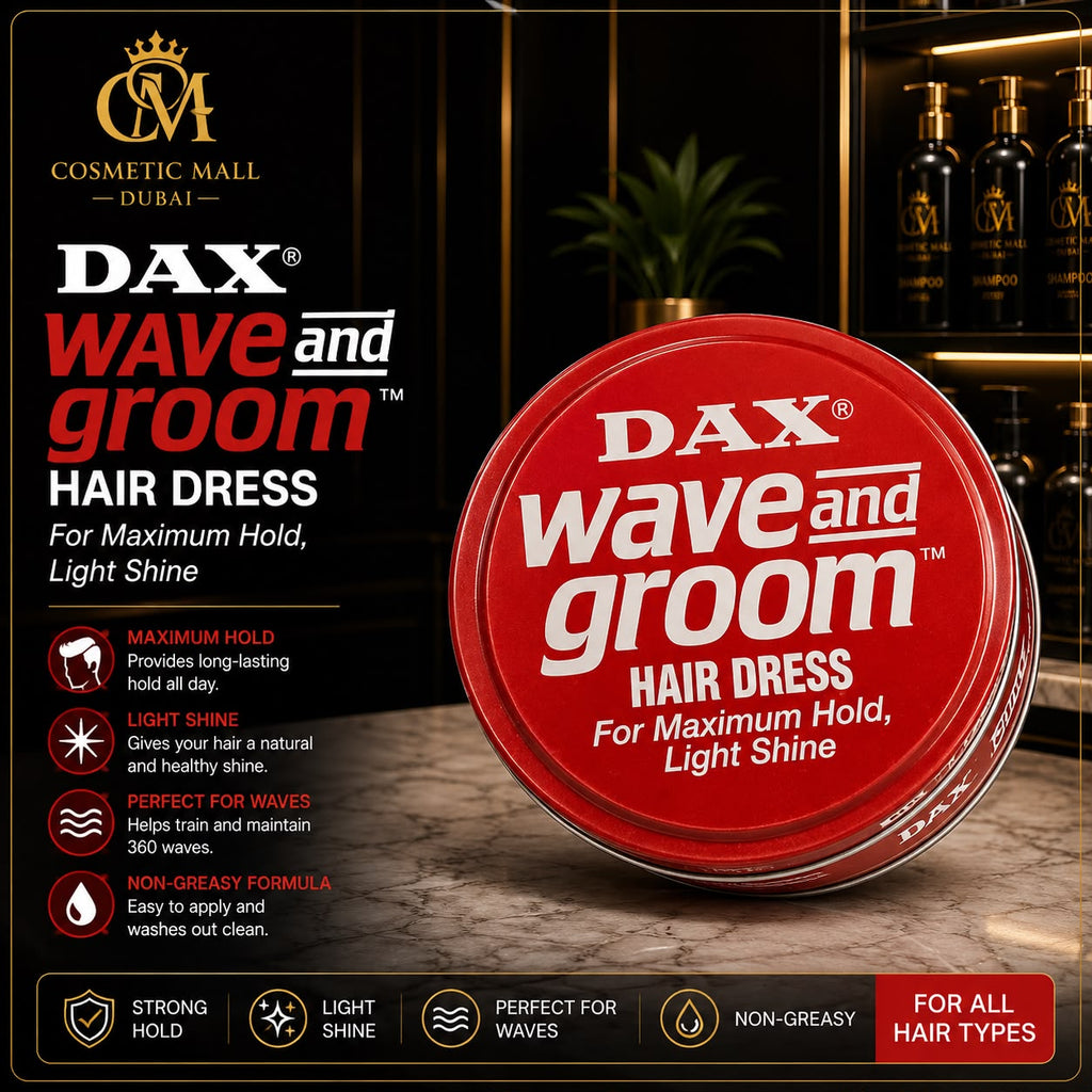 DAX Wave and Groom Hair Dress – Maximum Hold & Light Shine Hair Pomade