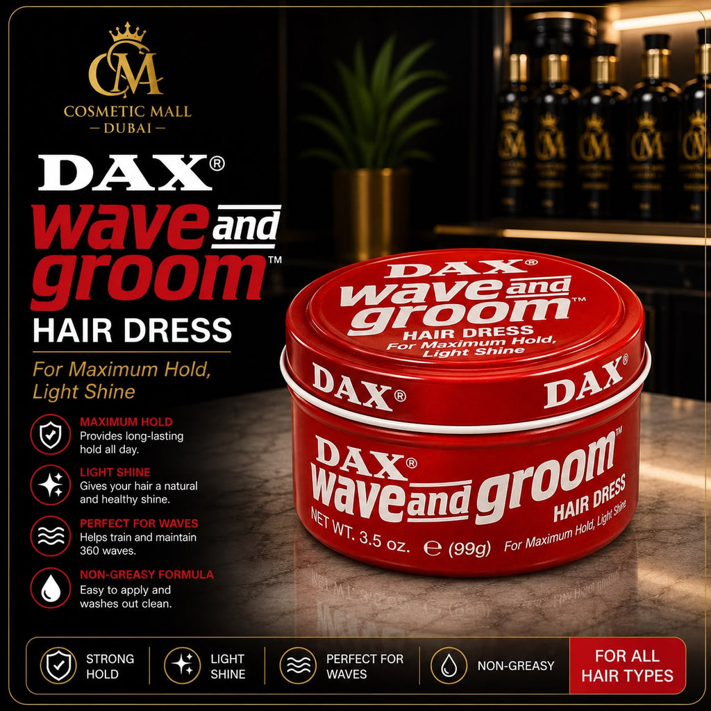 DAX Wave and Groom Hair Dress – Maximum Hold & Light Shine Hair Pomade