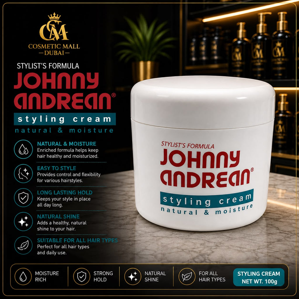 Johnny Andrean Styling Cream – Natural Moisture, Strong Hold & Natural Shine | 100g