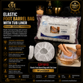 Elastic Foot Barrel Bag with Tub Liner – CZY1013 | 50 pcs/Pack