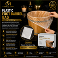 Disposable Plastic Foot Barrel Bag – QQ1002 | 90 pcs/Pack