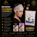 Disposable Non-Woven Headband – White & Pink | HK-CC01 / HK-CC02