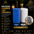 Disposable Non-Woven Shower Cap – Blue & White | CS1002 / CS1001