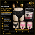 Disposable Full Panty – Black & Pink | HK5020 / HK-HJ007 / HK-HJ006