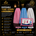 Disposable Tube Gown – Pink, Blue & White | CZY1012 / CZY1022 / CZY1014