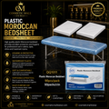 Elite Beauty Disposable Plastic Moroccan Bedsheet – 90pcs/Pack