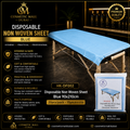 Elite Beauty Disposable Non-Woven Bed Sheet – Blue | 90×210cm | 20pcs/Pack