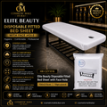 Elite Beauty Disposable Fitted Bed Sheet with Face Hole – Professional Salon & Spa Bed Cover | 100×215cm, 10pcs/Pack