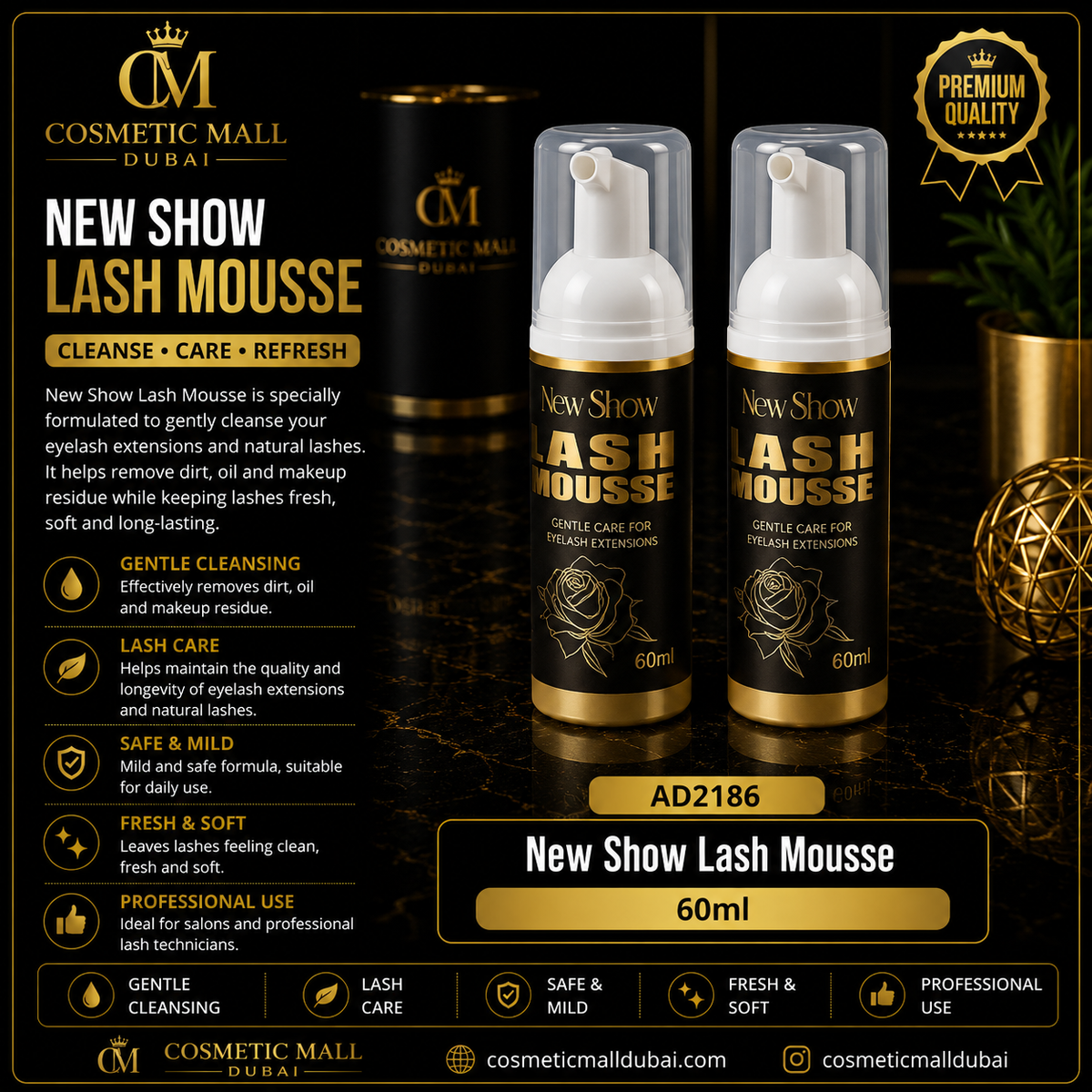 New Show Lash Mousse – AD2186 | 60ml