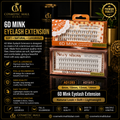 6D Mink Eyelash Extension – AD1283 / AD1651 | 8mm, 10mm, 12mm & 14mm