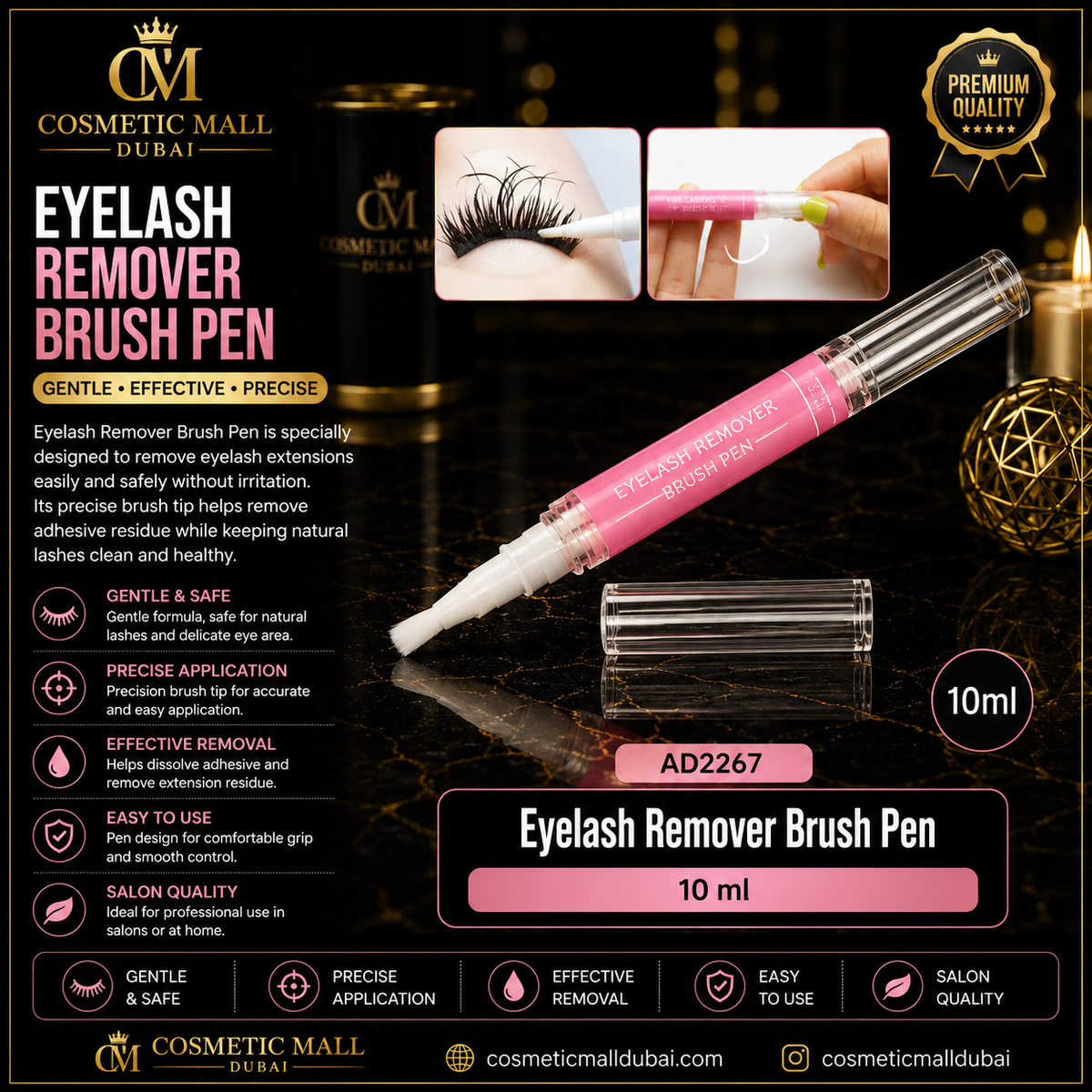 Eyelash Remover Brush Pen – AD2267 | 10ml