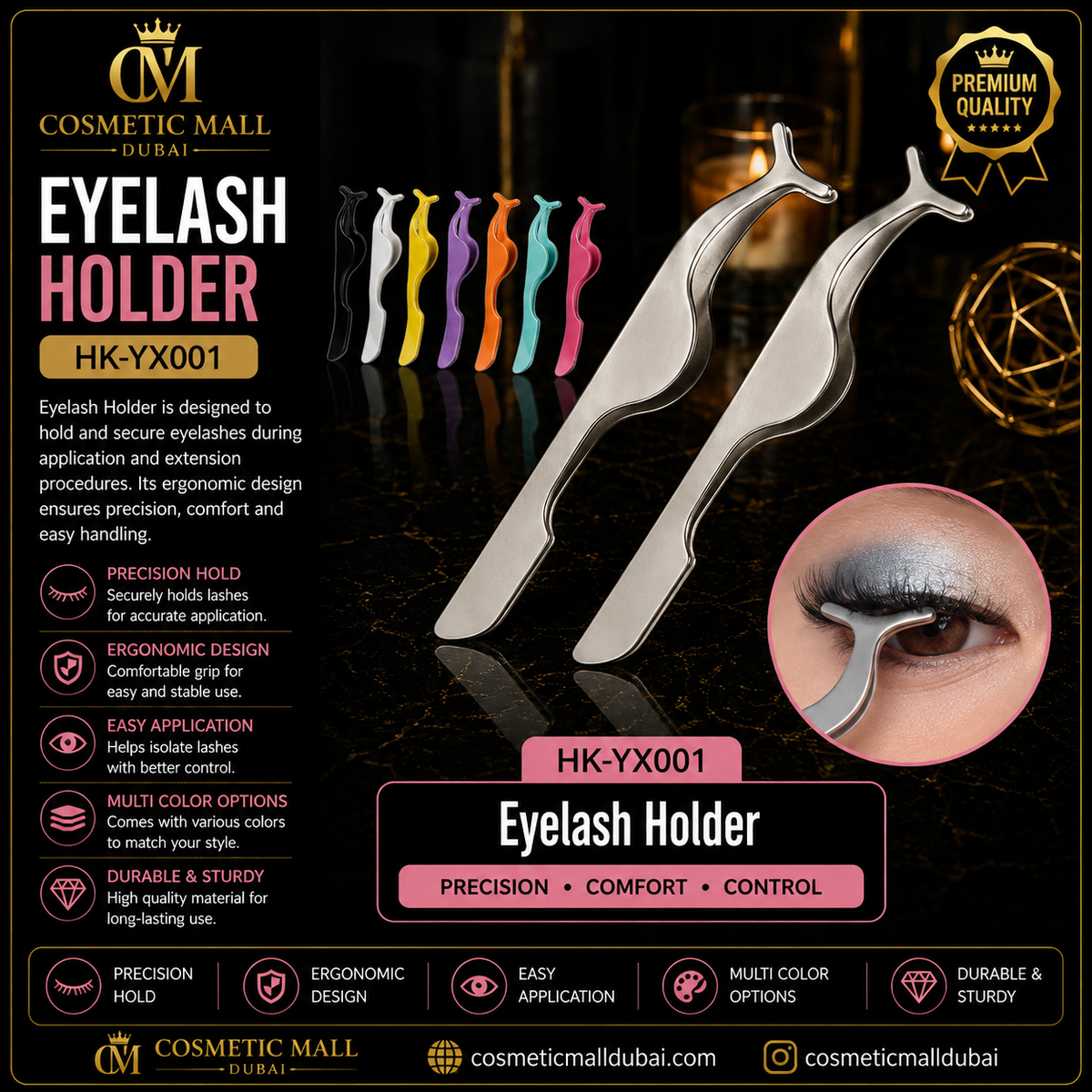 Eyelash Holder – HK-YX001 | Professional Lash Application Tool