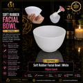 Soft Rubber Facial Bowl – QQ1003 | White | 10 Pcs/Pack