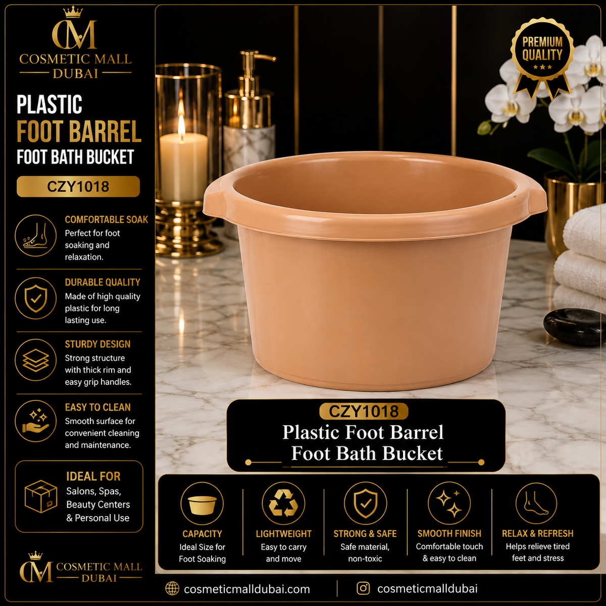 Plastic Foot Barrel Foot Bath Bucket – CZY1018