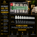 Elite Beauty Nail Tips Water Drop Shape – HK1145 / HK1146 | 500 Pcs