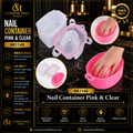 Nail Container Pink & Clear – HK1140
