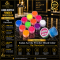 Lidan Acrylic Powder Mixed Color – 03020029 | 10g | 12 Pcs/Pack