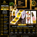 Acrylic Nail Form Sticker Gold Big – HK1114 | 500 Pcs/Roll