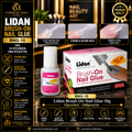 Lidan Brush-On Nail Glue 10g – BNG-10 | 12 Pcs/Box