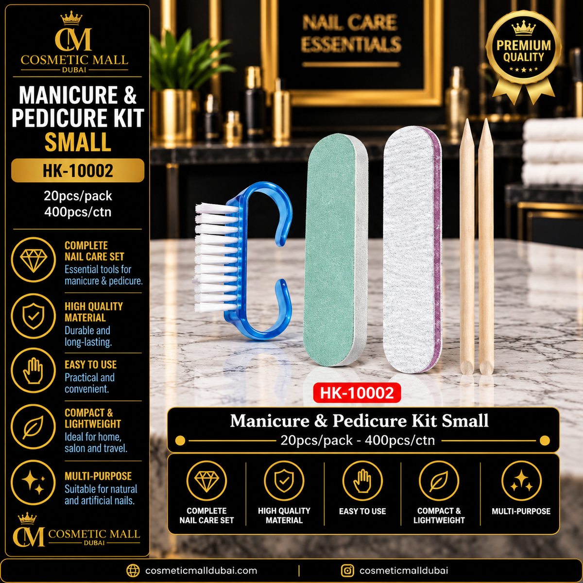 Manicure & Pedicure Kit Small – HK-10002 | 20 Pcs/Pack