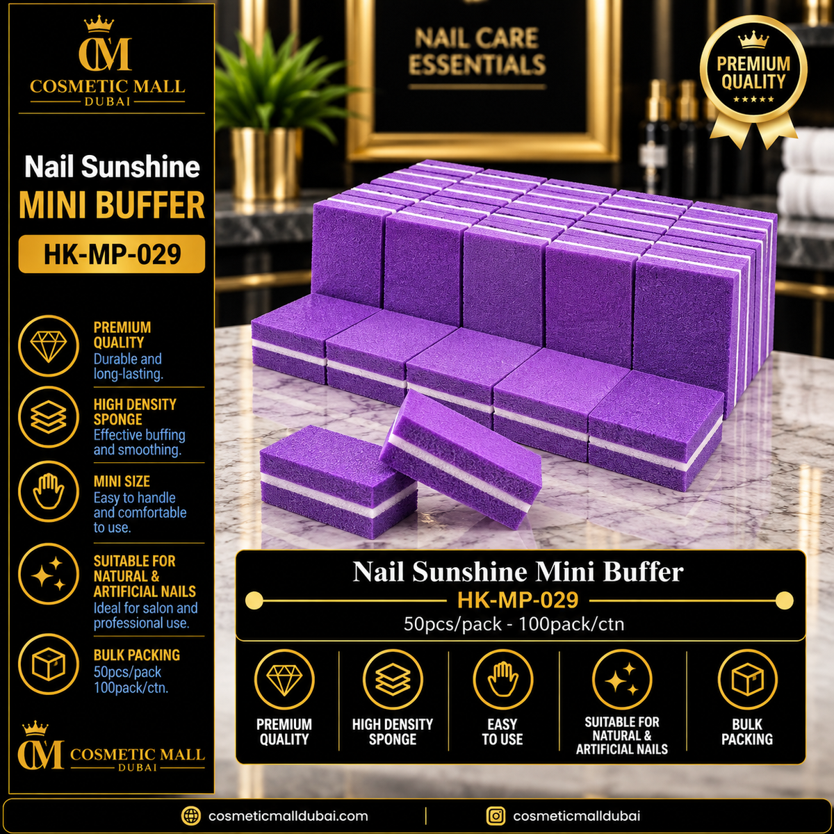 Nail Sunshine Mini Buffer Purple – HK-MP-029 | 50 Pcs/Pack