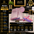 SunShine Wooden Nail File 2 × 8.5cm – FC-005 | 100 Pcs/Pack