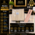 Wooden Nail File 13.5 × 1.5cm – FC-010 | 100 Pcs/Pack