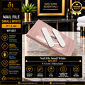 Nail File Small White 9 × 2cm – WT-007 | 50 Pcs/Pack