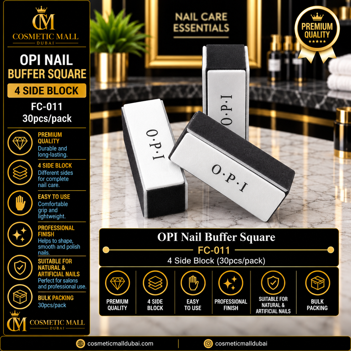 OPI Nail Buffer Square 4 Side Block – FC-011 | 30 Pcs/Pack