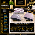 OPI Nail File Black 100/180 Grit – HK-FC12 / HK-FC14 / HK-FC19 | 25 Pcs/Pack