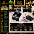 Rechargeable Nail Drill Machine 35,000 RPM – BQ-758 | 20 Pcs/Ctn