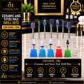 Ceramic & Steel Nail Drill Bits – 03010445–03010554 | Professional Nail Drill Accessories