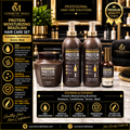 Keratine Queen Protein Moisturizing Brazilian Hair Care Set – Shampoo, Conditioner, Serum & Mask