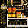 Molus Argan Oil Hair Care Set – Shampoo, Conditioner, Serum & Hair Mask | 01010134–01010137
