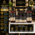 Keratine Queen Gold Caviar Beluga Hair Care Set – Shampoo, Conditioner, Hair Mask & Serum | 01010491–01010501
