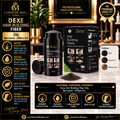 Dexe Hair Building Fiber 22g – Black / Dark Brown / Medium Brown | 8 Pcs/Pack | 240 Pcs/Ctn | 01010006, 01010008, 01010010