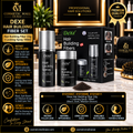 Dexe Hair Building Fiber 22g + Hair Locking Spray 100ml – Black / Dark Brown / Medium Brown | 01010007–01010011