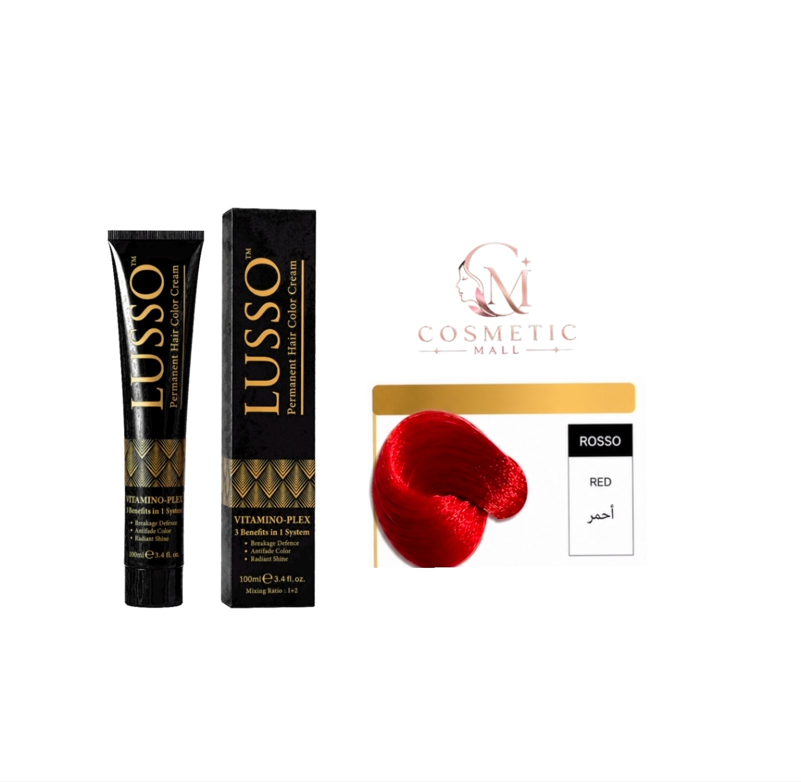 Lusso Hair Color RED 100ml