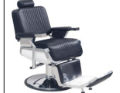 Elite Beauty Professional Barber Chair Silver Black