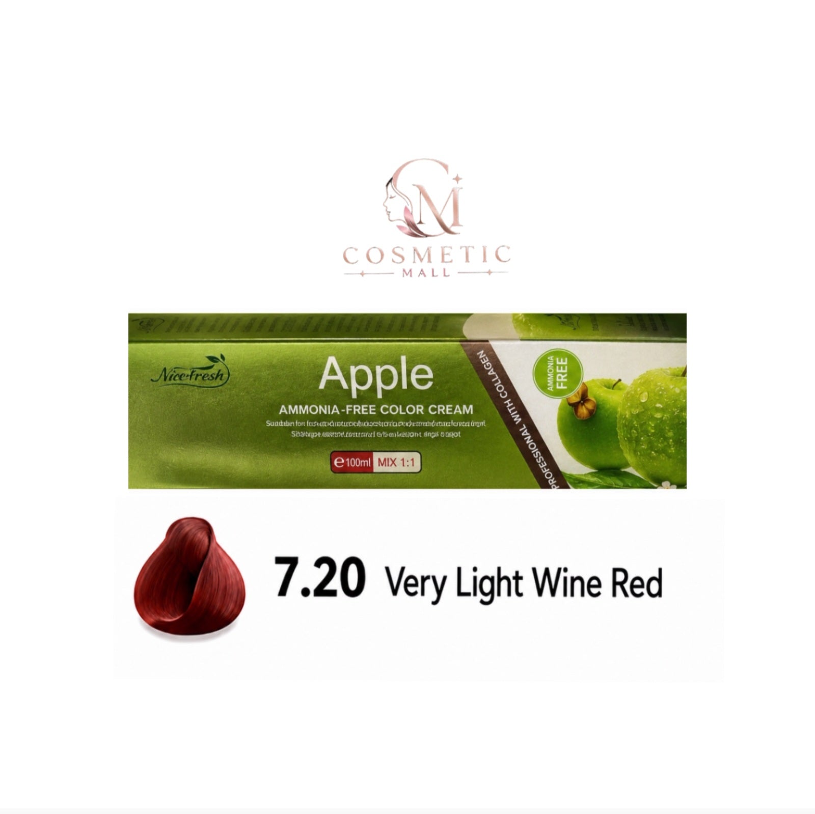 Apple Hair Colour [very light wine red]