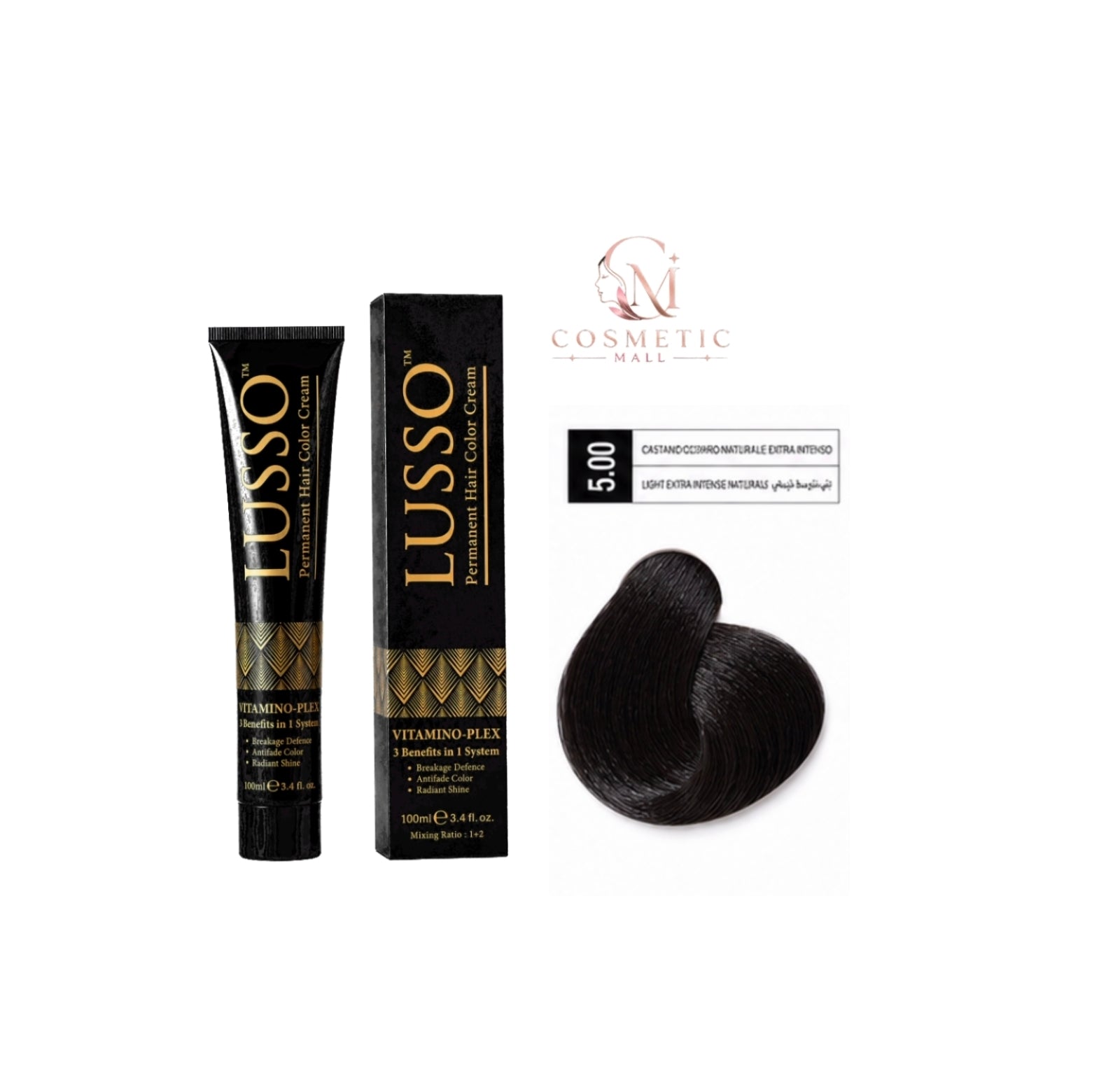 Lusso Hair Color 5.00 100ml
