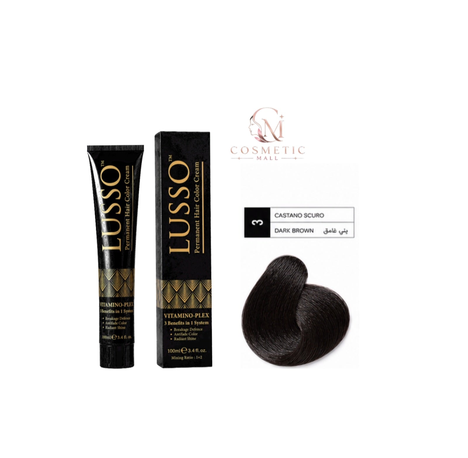 Lusso Hair Color 3 100ml