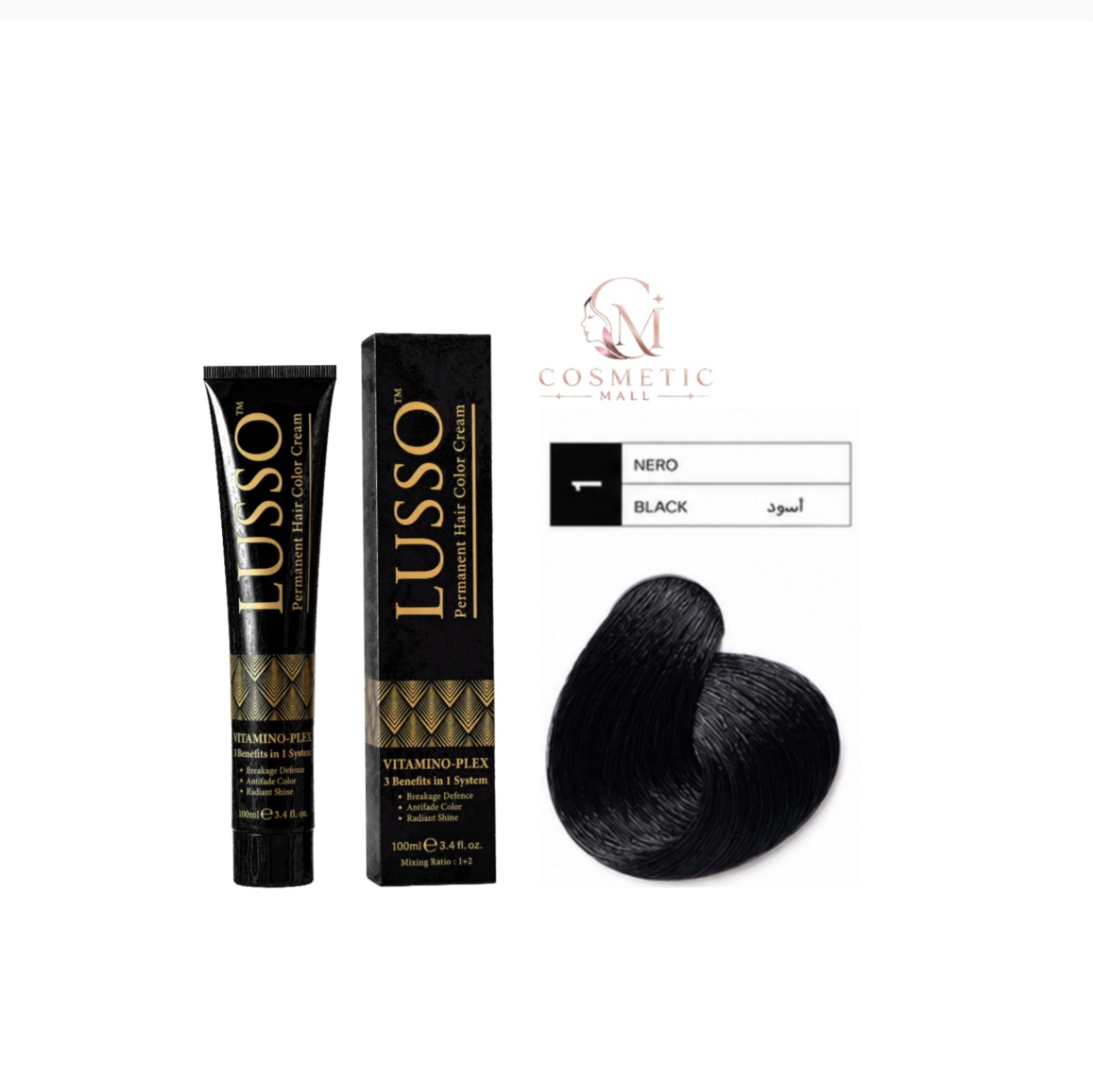 Lusso Hair Color 1 100ml