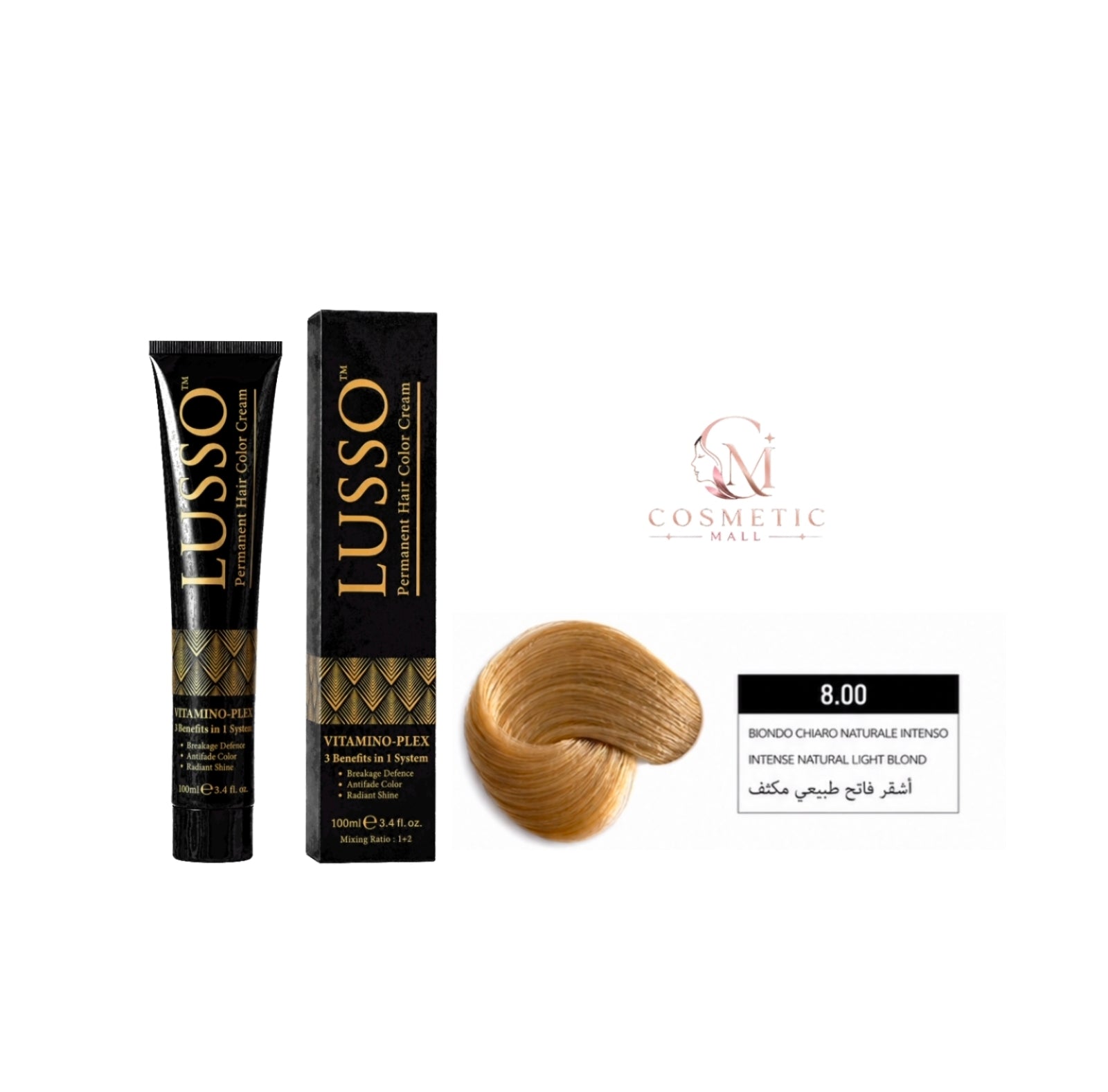 Lusso Hair Color 8.00 100ml