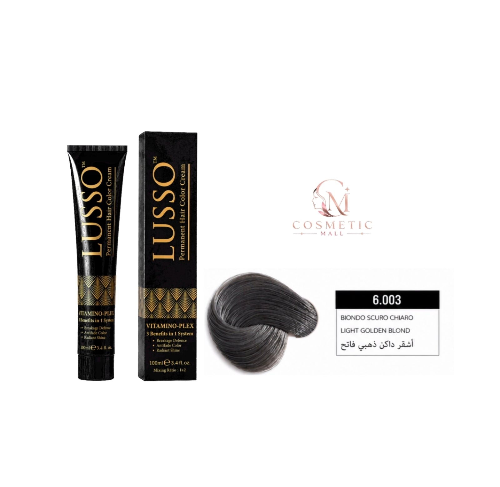 Lusso Hair Color 6.003 100ml