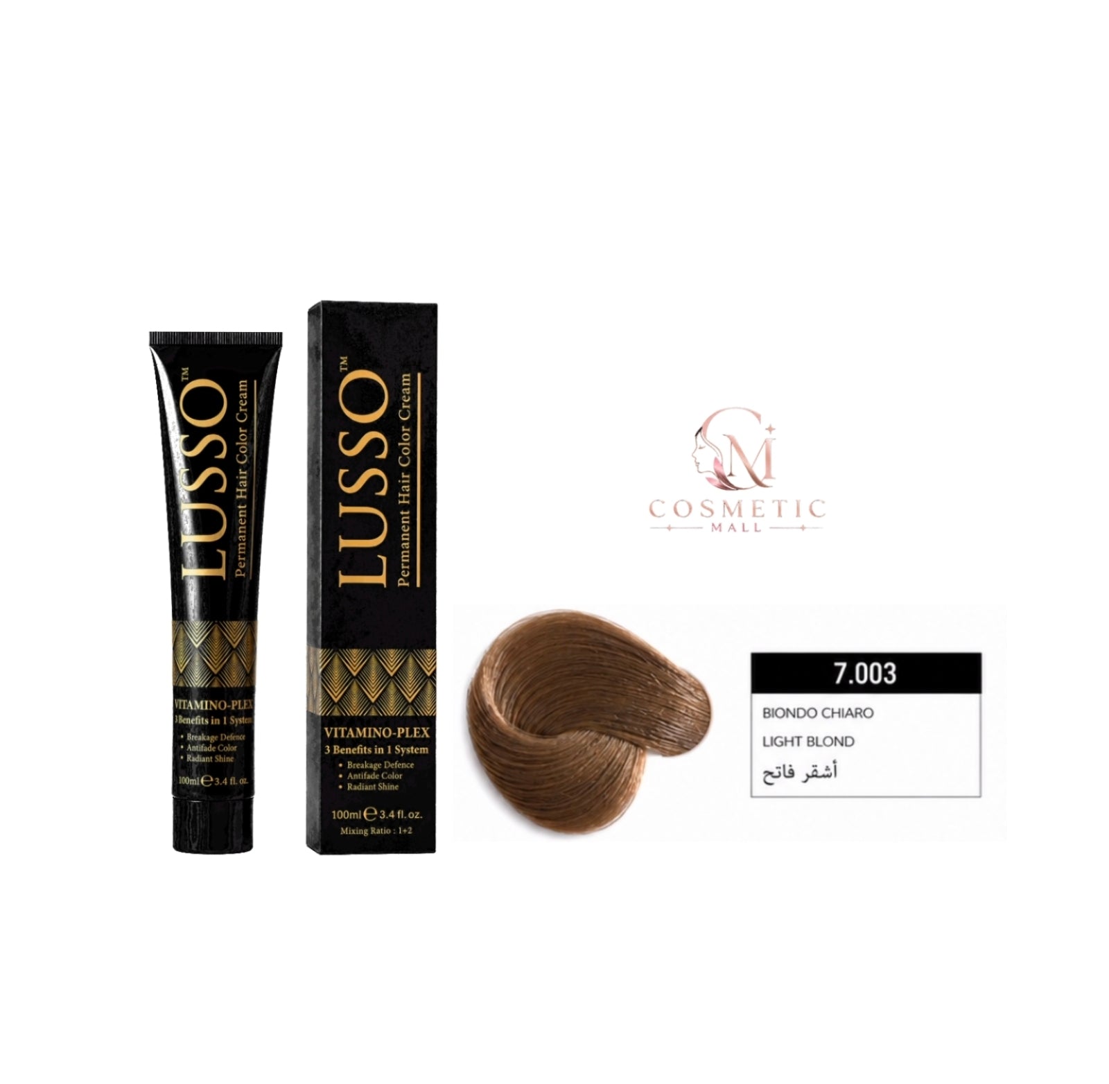 Lusso Hair Color 7.003 100ml