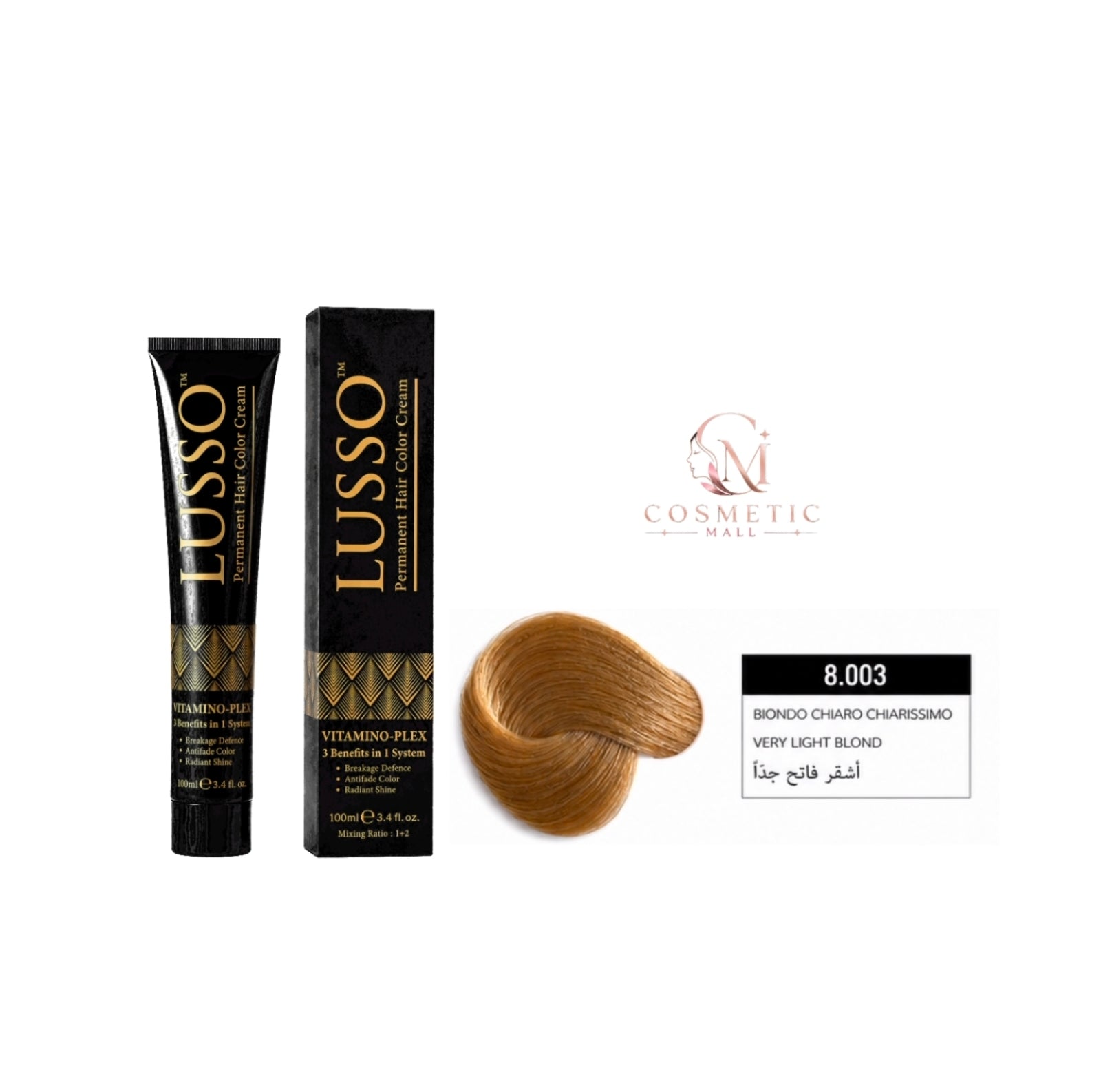 Lusso Hair Color 8.003 100ml