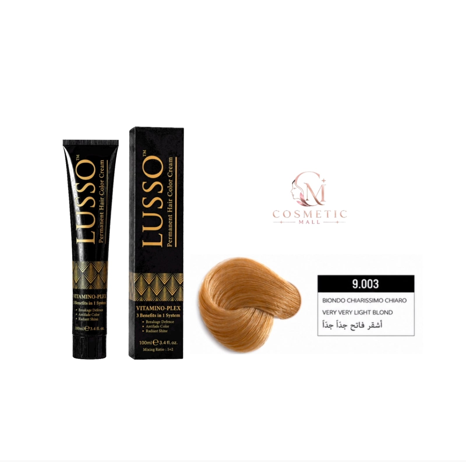 Lusso Hair Color 9.003 100ml