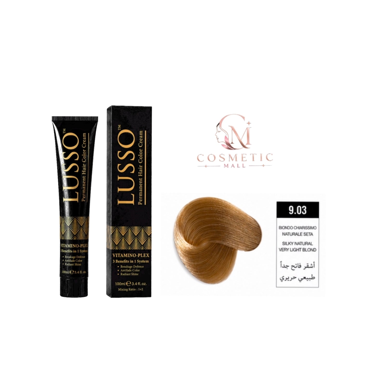 Lusso Hair Color 9.03 100ml